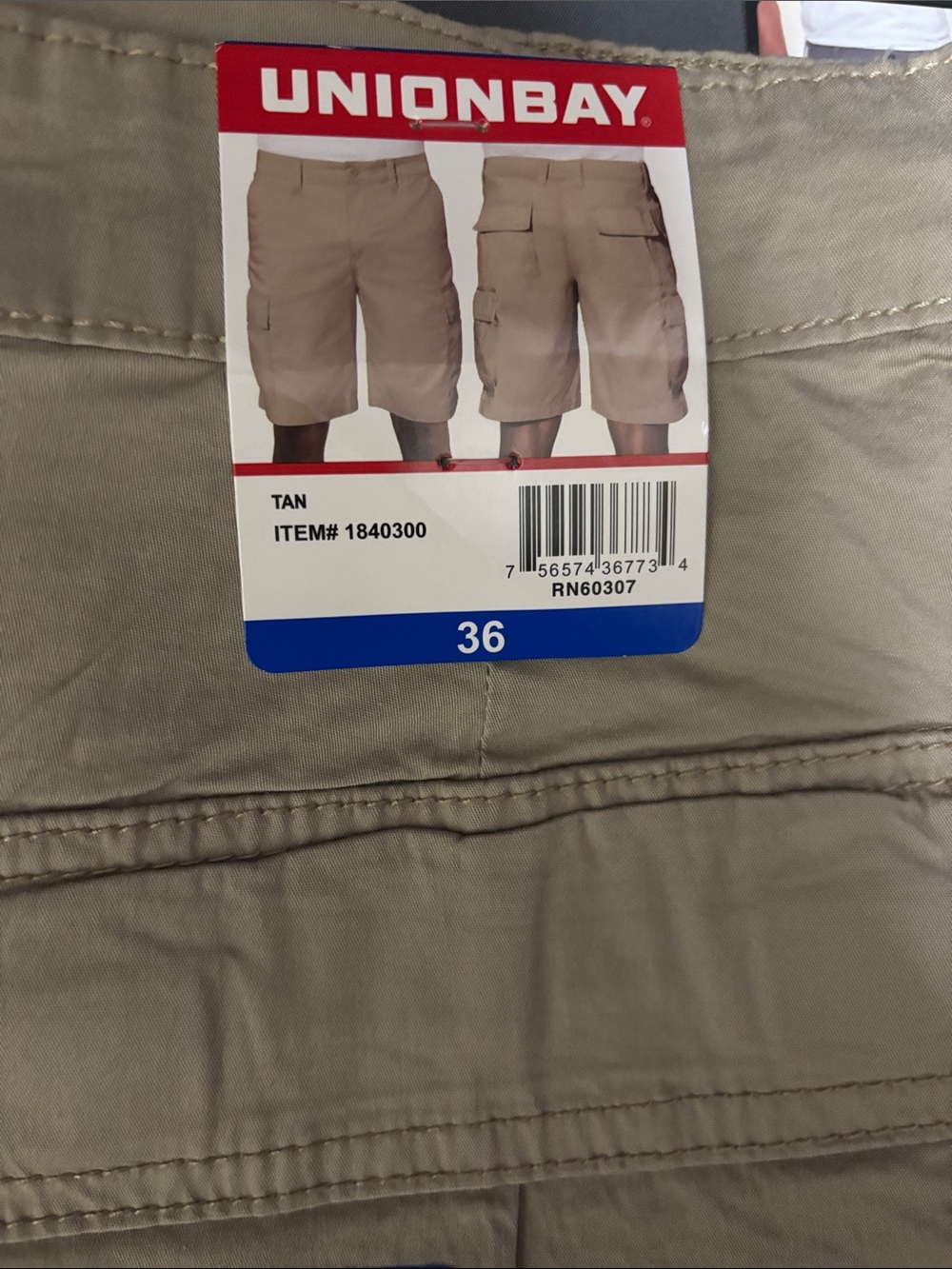 UNIONBAY Tan Cargo Shorts with Utility Pockets